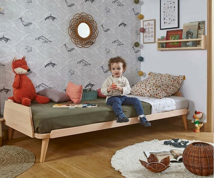 Lit Enfant 2 ans : Couchage en Bois Massif