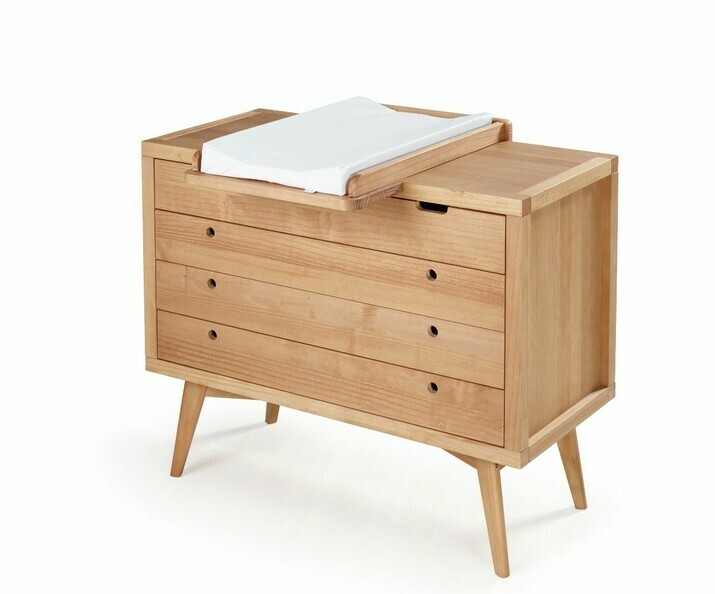Commode à langer Taloa en bois modulable