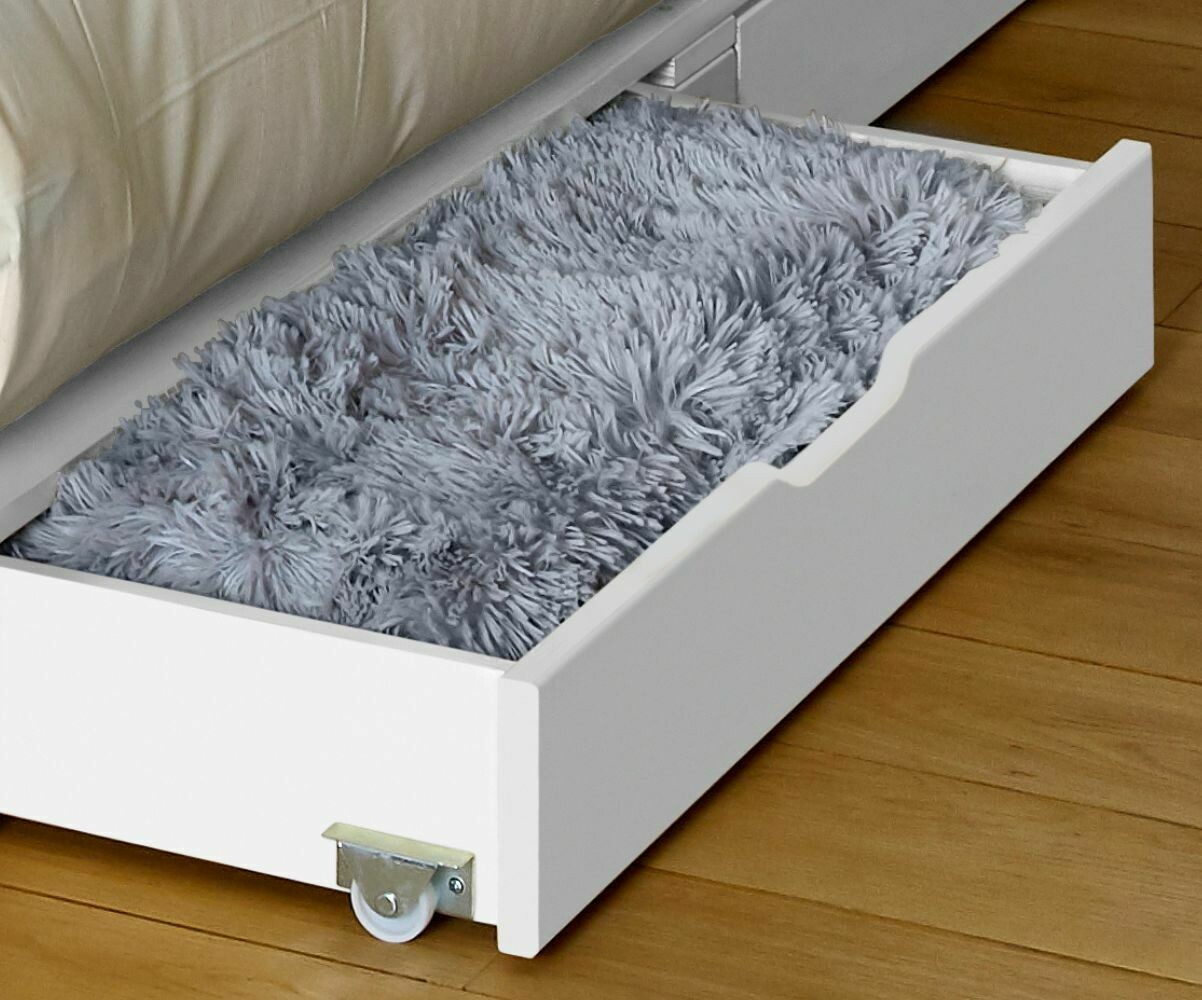 Lot de 2 tiroirs de lit adulte Aro Blanc