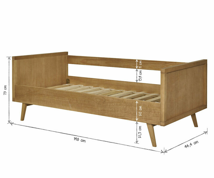Dimension lit enfant montessori Taloa avec matelas