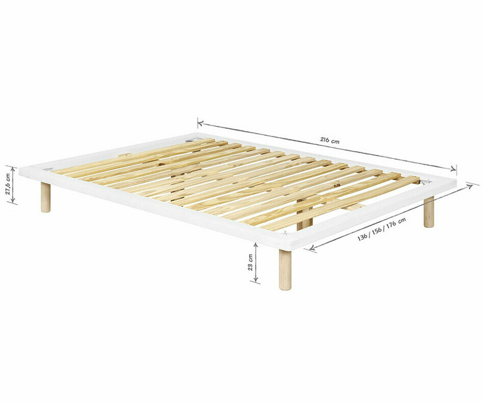 Dimension du Lit adulte Hoha avec matelas