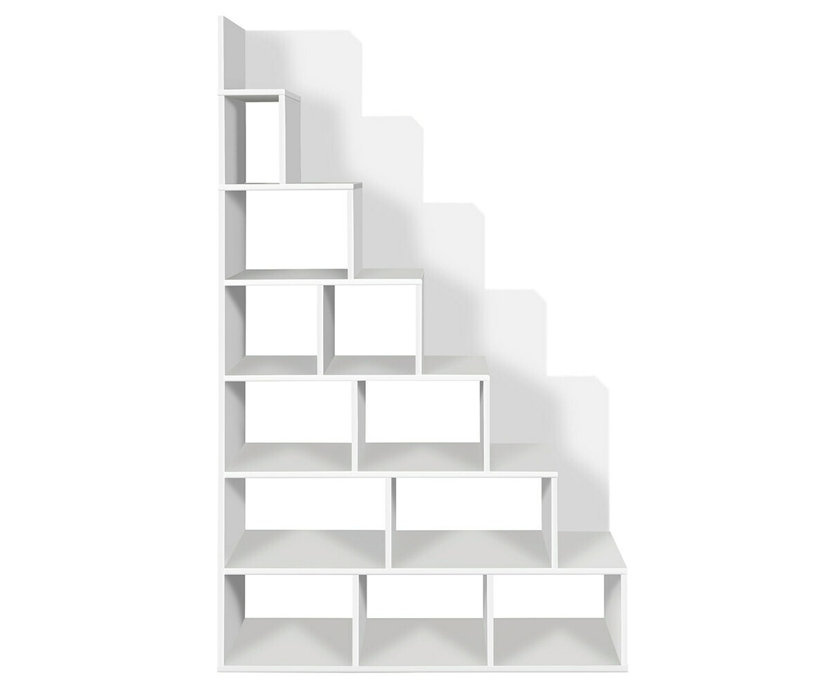 Escalier avec rangement pour lit mezzanine Maverick Blanc