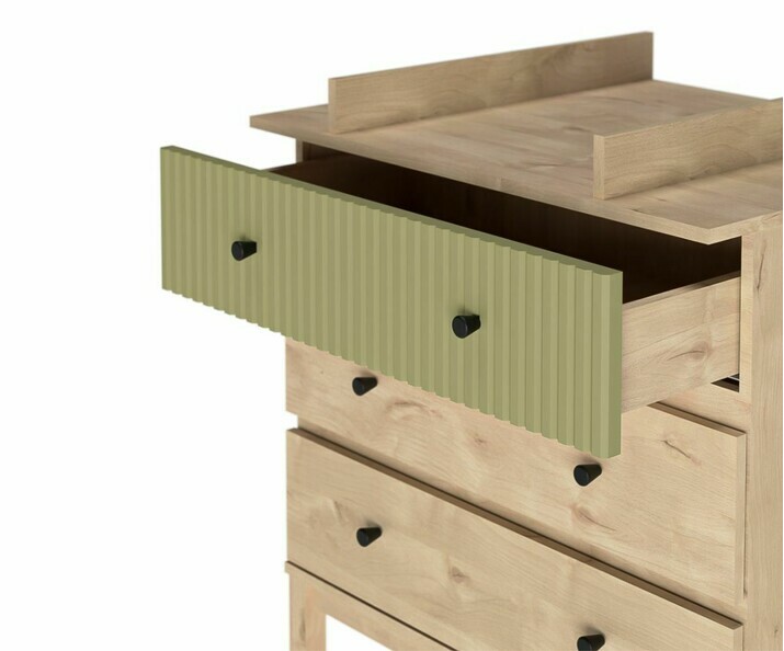 3 grands tiroirs de la commode bébé Rafael