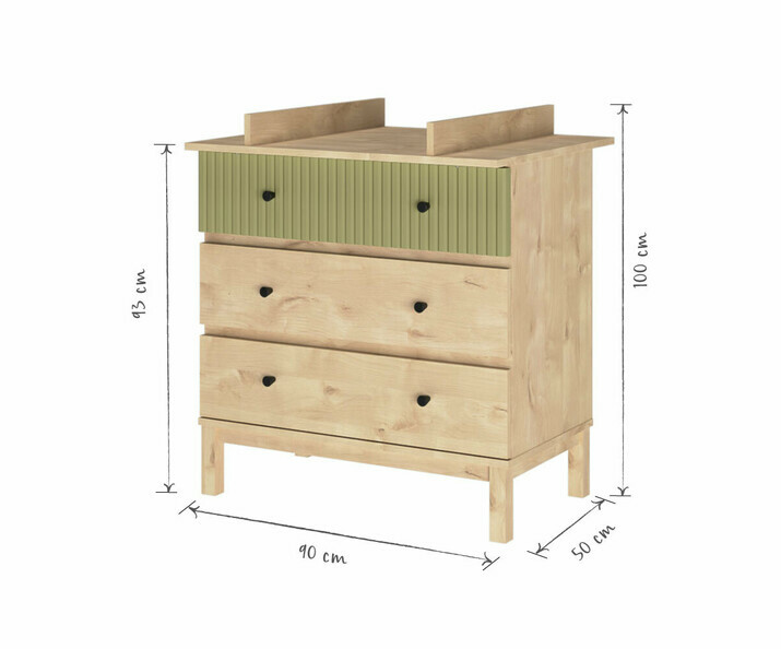 Dimensions de la commode bébé Rafael