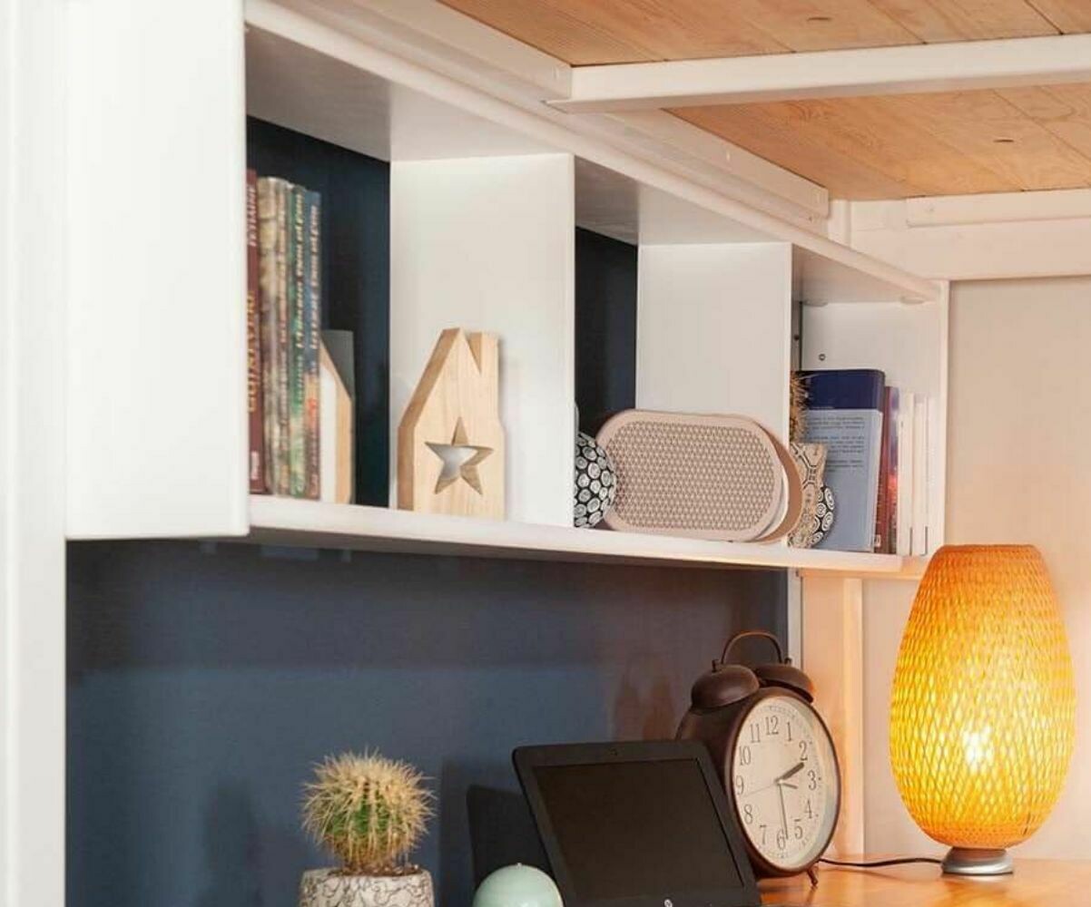 Etagère pour lit mezzanine Maverick Blanc 200 cm