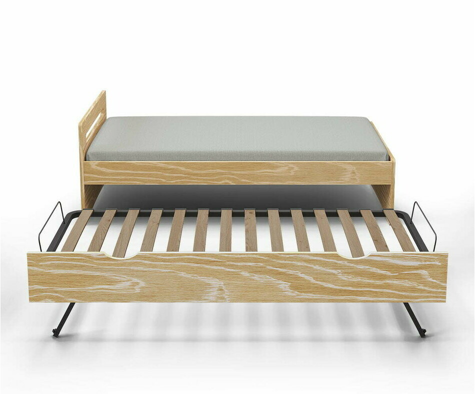 Lit gigogne enfant Taki bois avec sommier escamotable