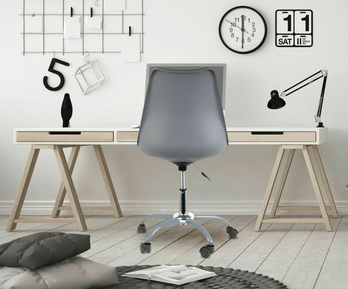 Chaise de bureau ado Nylo Gris clair