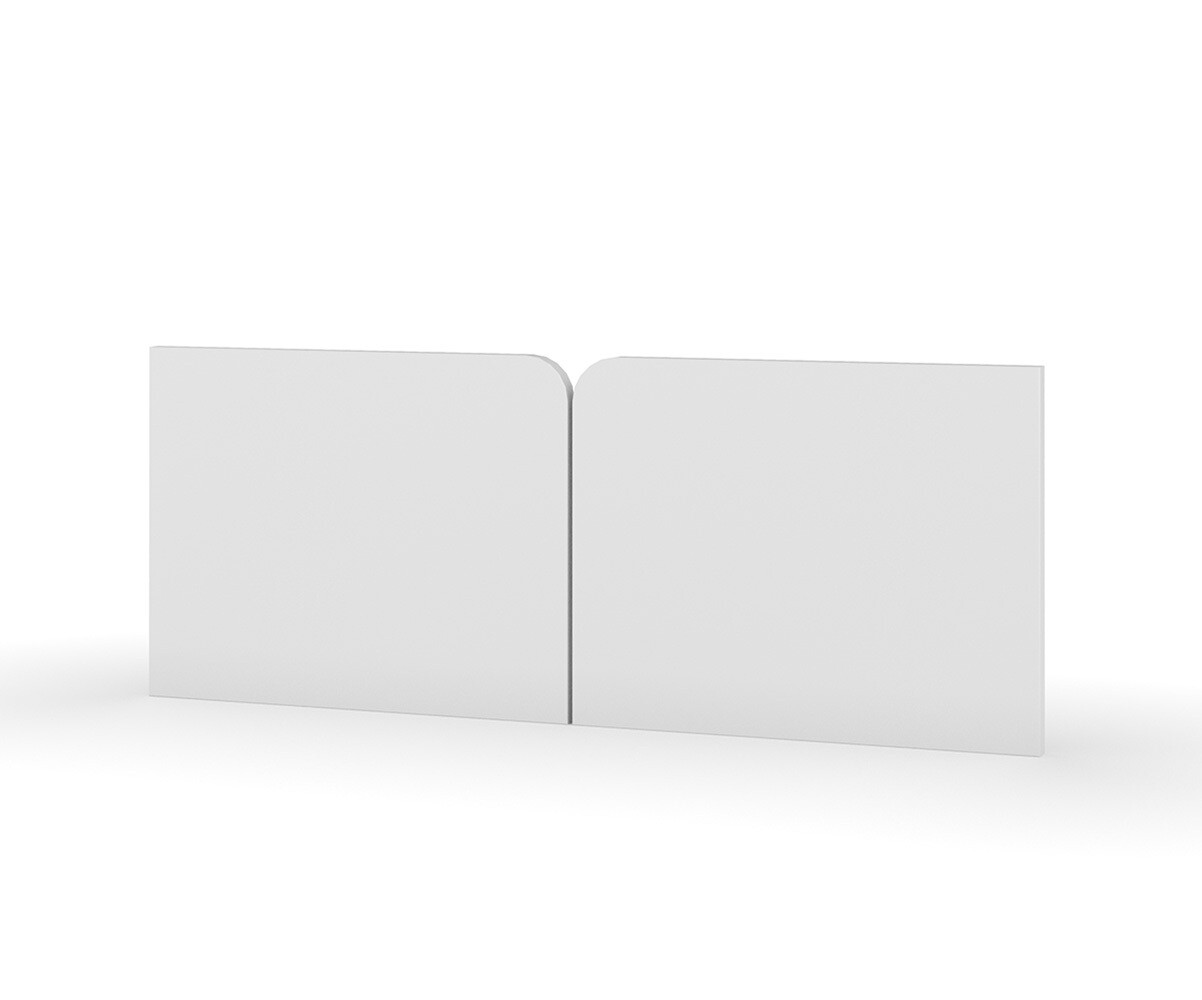 Lot de 2 portes pour bibliothèque Nitra Blanc