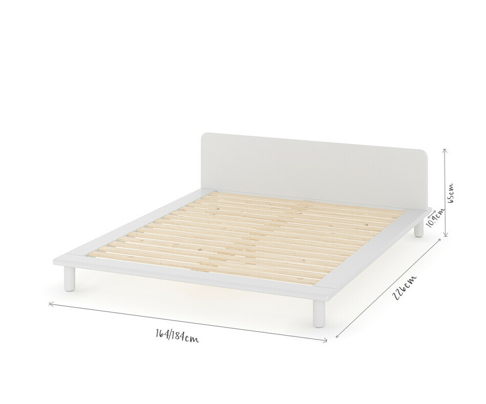 Dimensions du lit Colay avec tête de lit