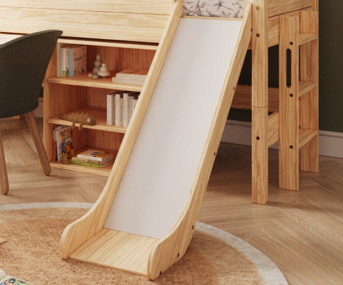 Toboggan pour lit mi-hauteur Combeebed Bois naturel
