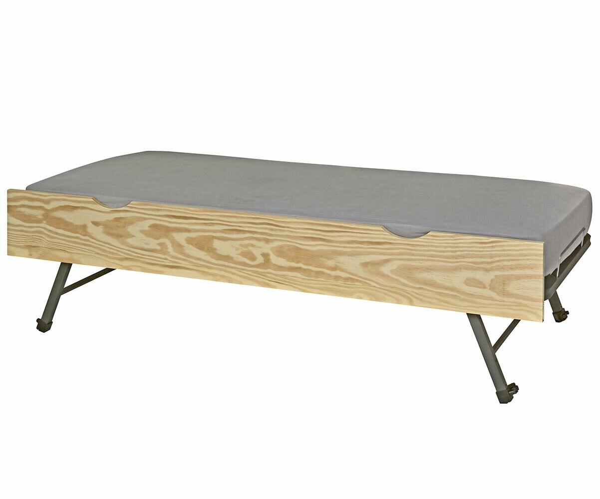Sommier gigogne enfant Foray Bois naturel 90x190 cm