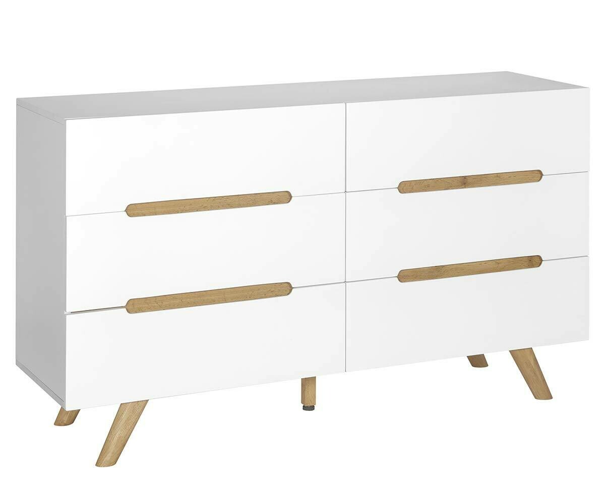Commode Dalko Blanc et bois