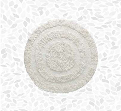 MOSHOINOT Tapis Lavable Rond 100cm Chambre Enfant - Duveteux Tapis De Jeu Bébé Salon Décoration