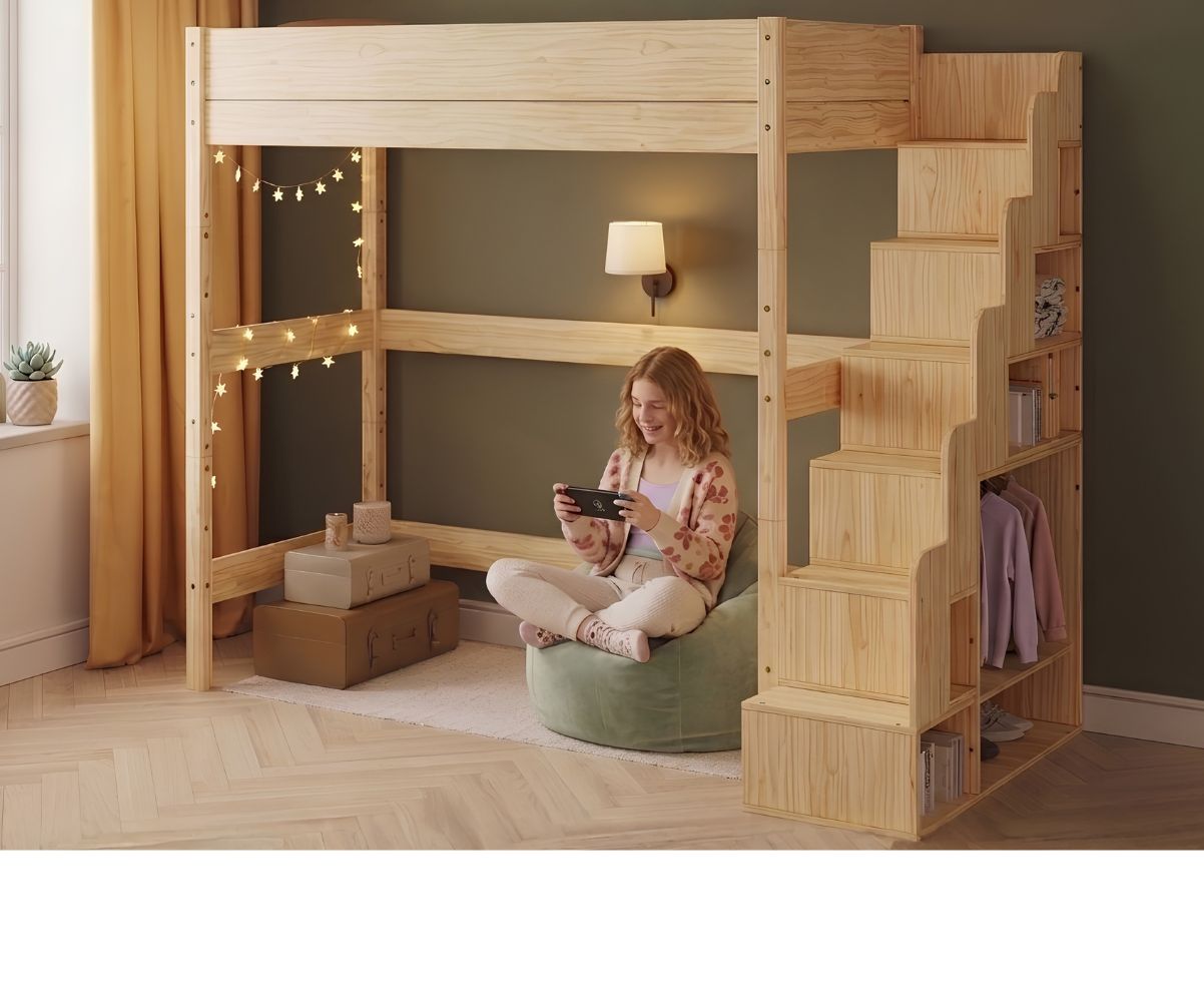Lit mezzanine modulable