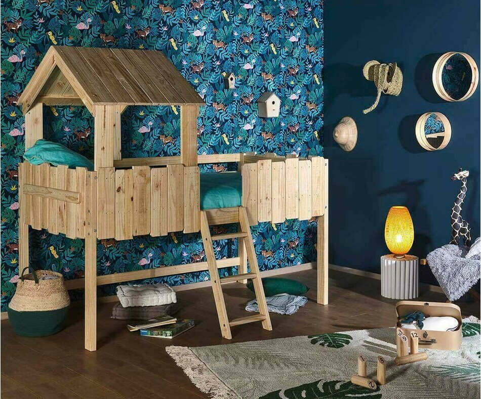 Lit cabane brut  peindre