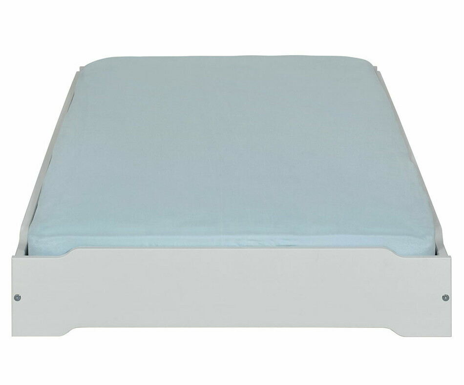 Lit Happy gris vue de face