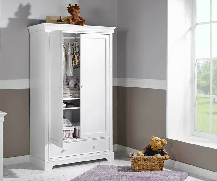 Armoire Bb Mel Blanche 2 portes