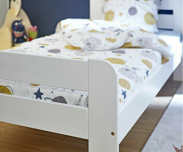 Dtail du lit enfant Beddy blanc