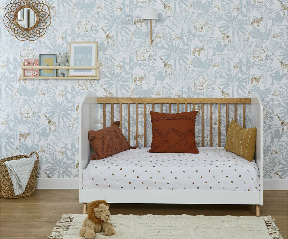 Lit Bébé évolutif Avec Tiroir Et Roulettes - 60x120 Cm - Blanc - Cododo Possible - De La Naissance à ~4 Ans