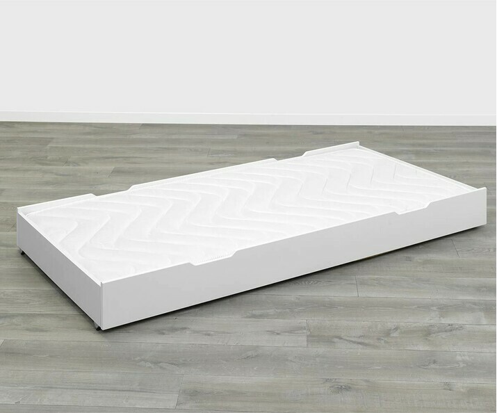 Tiroir de Lit Eco-Bio Blanc avec Matelas en option