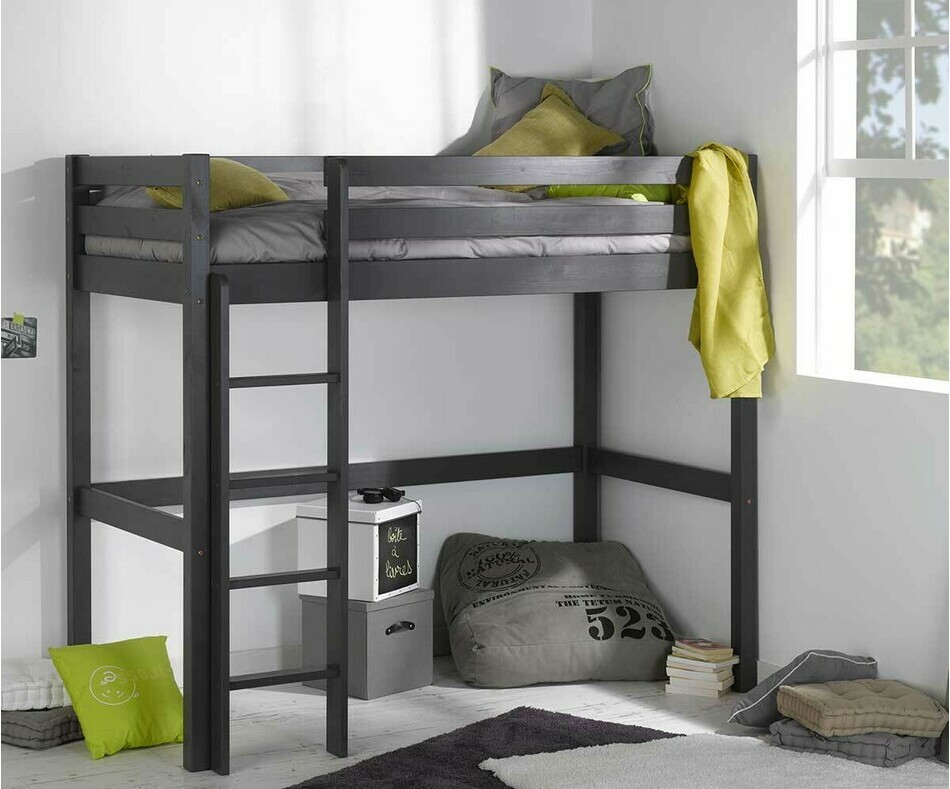 Chambre avec Lit Enfant Mezzanine Cargo Gris anthracite