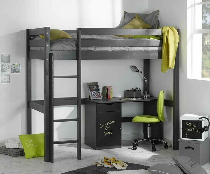 Set Lit Enfant Mezzanine Cargo Gris anthracite