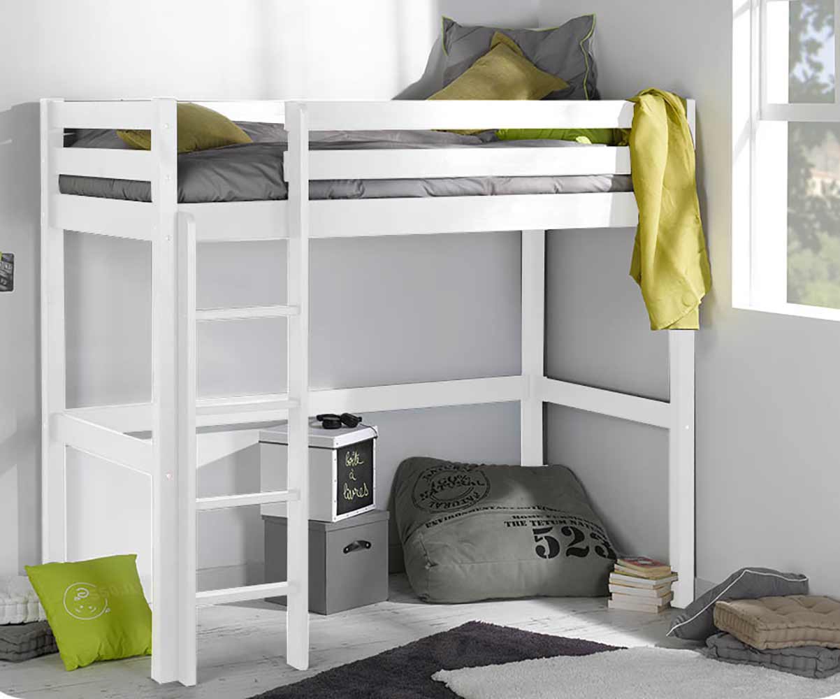 Chambre avec Lit Enfant Mezzanine Cargo Blanc Chambre avec Lit Enfant Mezzanine Cargo Blanc