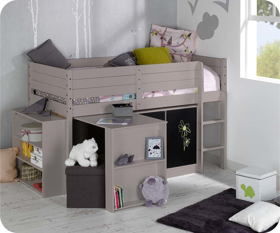 Set Lit Enfant Mi-Hauteur Tamis Lin