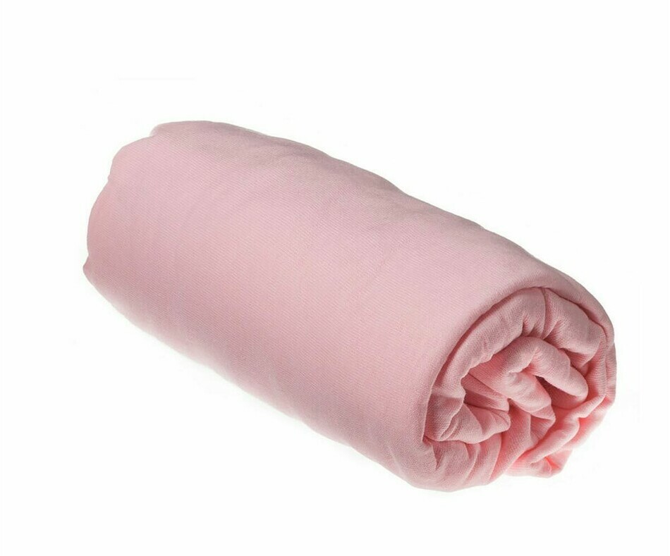 Drap-Housse Jersey Rose pour Lit Bb