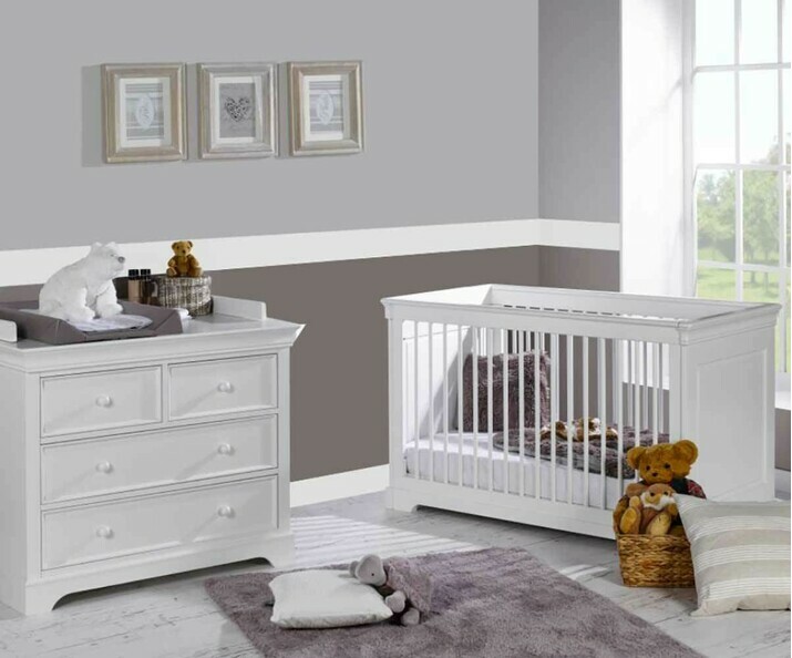 Chambre Bebe Complete Mel Lit Commode Et Armoire Mixte