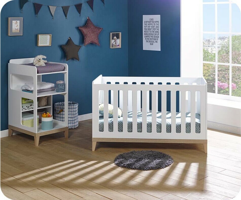 Lit Evolutif Avec Table A Langer www.machambredenfant.com