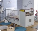 Pack Lit B&eacute;b&eacute; &Eacute;volutif Holly Blanc avec Matelas B&eacute;b&eacute;