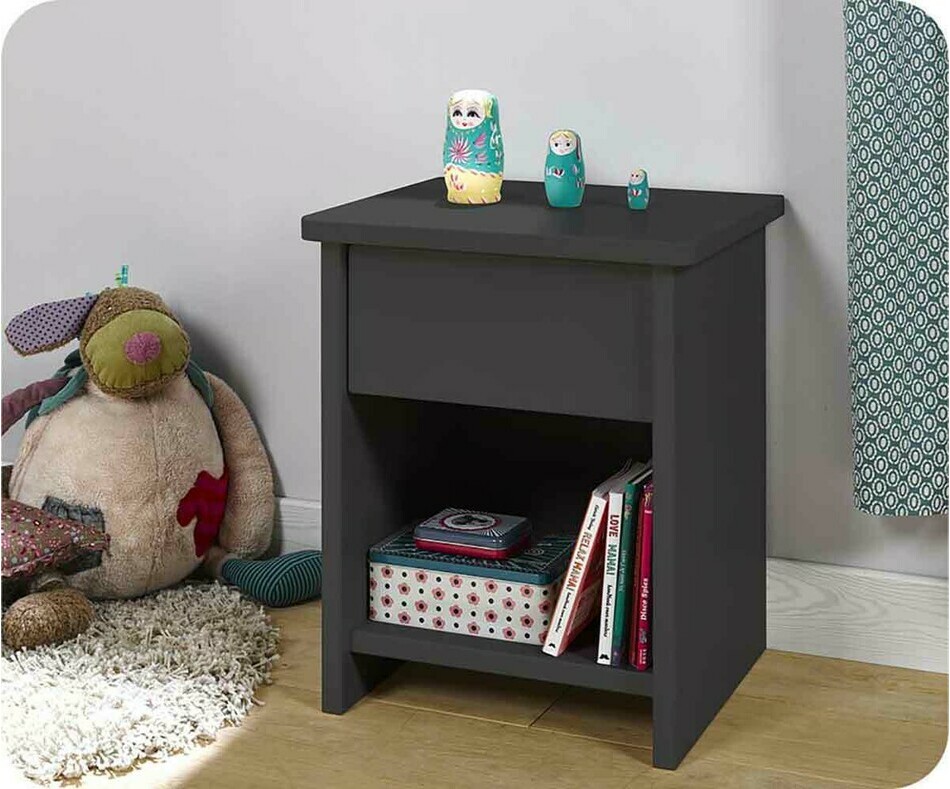 Chevet Enfant Twist Gris anthracite