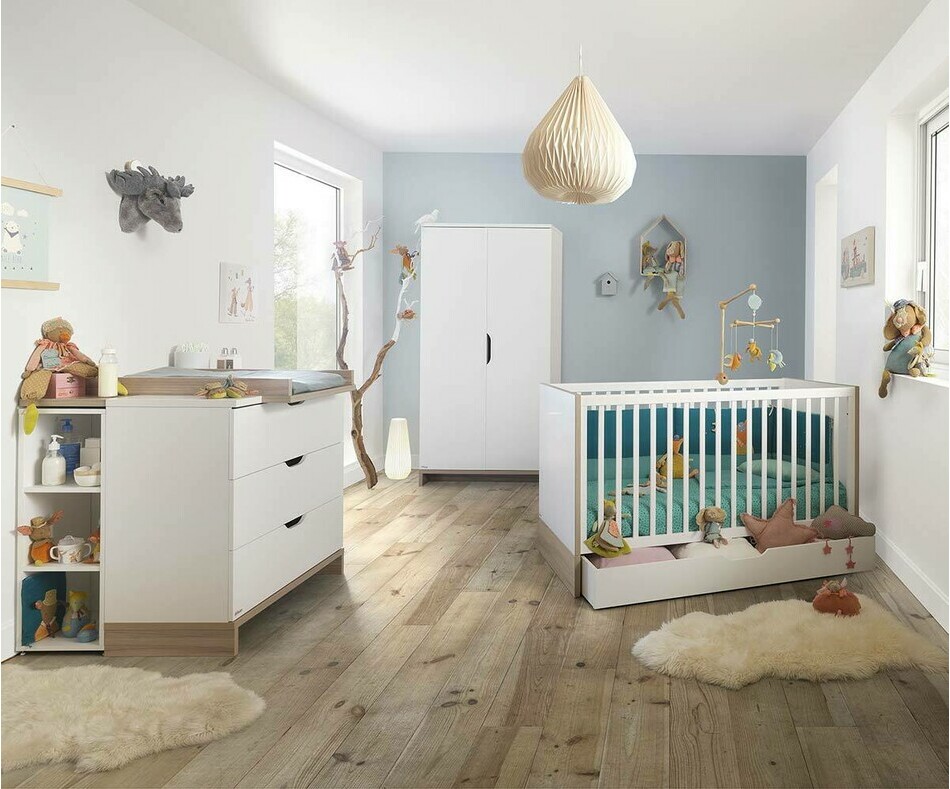 Chambre Bb Complte Plume Blanche et Bois