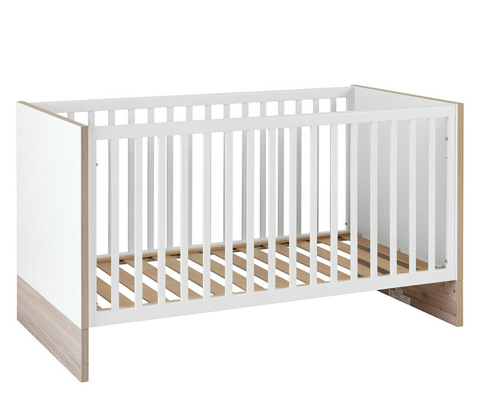Lit Bb volutif  70 x 140 cm Plume Blanc et Bois 