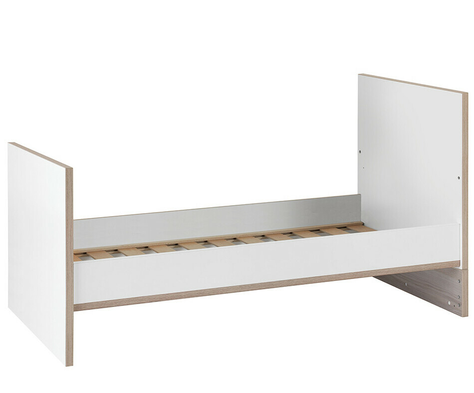 Lit Bb Plume 70 x 140 cm Blanc et Bois sans barrires
