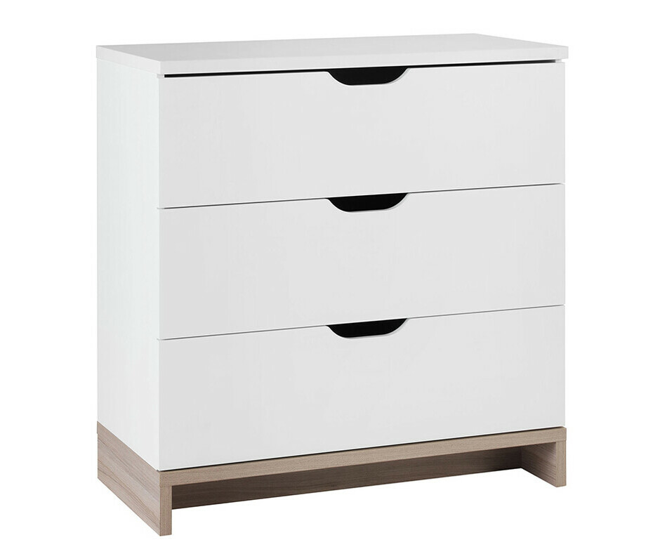 Commode Bb Plume Blanche et Bois 
