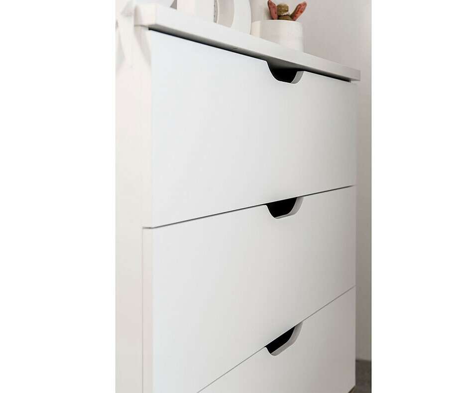 Tiroirs de la commode Bb Plume Blanche et Bois
