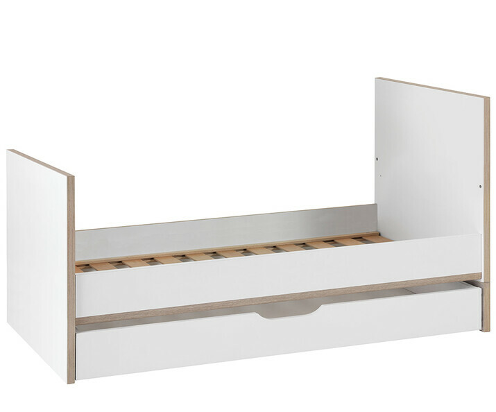 Lit sans barreaux Bébé Plume 70x 140 cm avec son tiroir de lit 