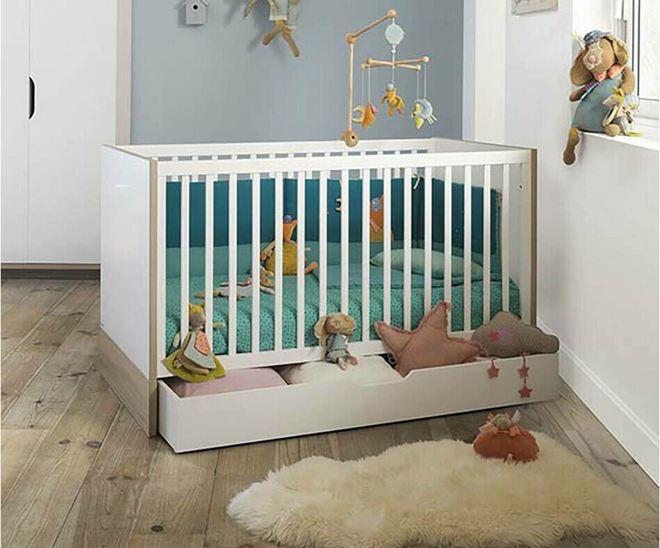 Tiroir de Lit Bb Plume Blanc