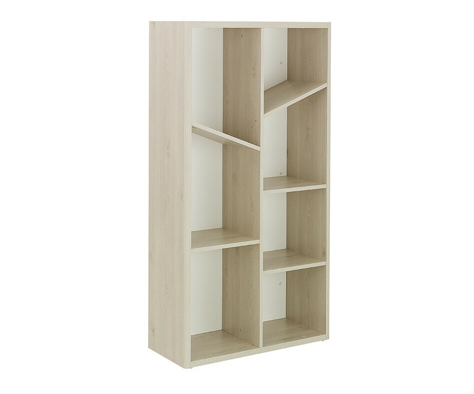 Grande bibliothque Lili bois et blanche 