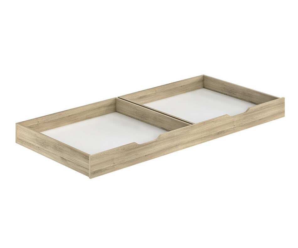 Tiroir de lit bb combin Lili en bois fonc
