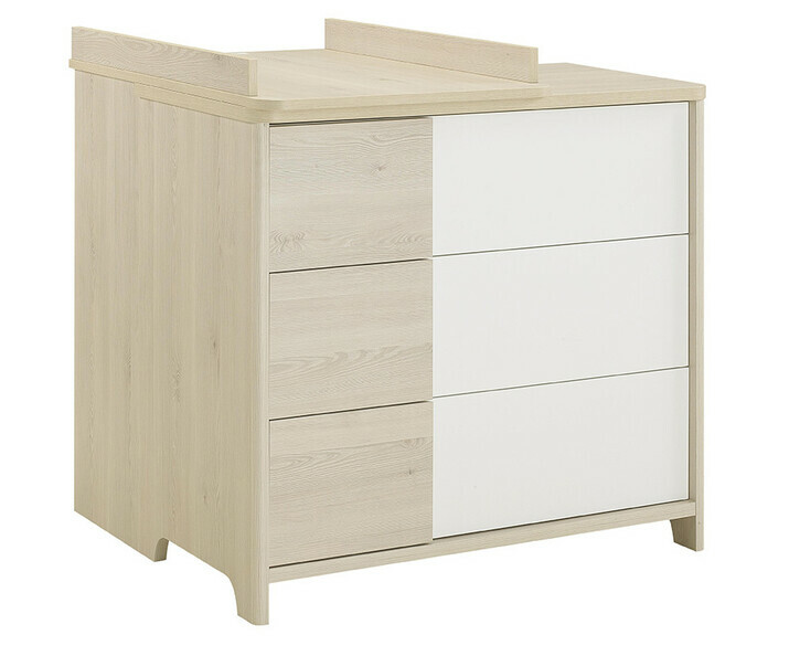 Commode bb Lili bois et blanche ( plan  langer en option) 