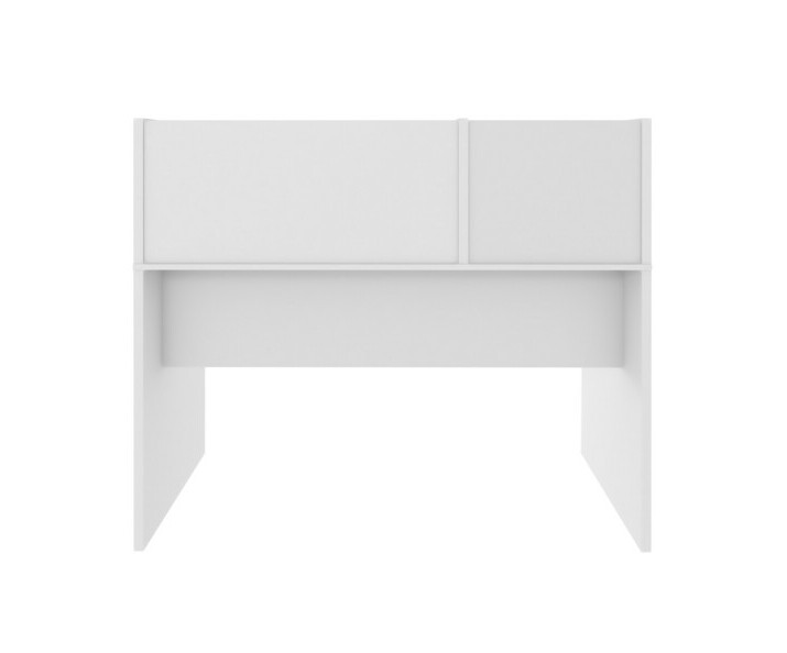 Dos du bureau Iléo blanc avec rangements Dos du bureau Iléo blanc avec rangements