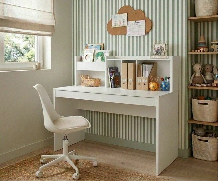 Bureau Iléo avec rangements blanc Bureau Iléo avec rangements blanc