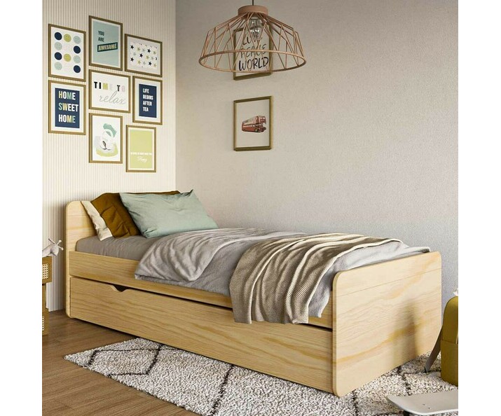 Lit Enfant Gigogne Willow Blanc et Htre