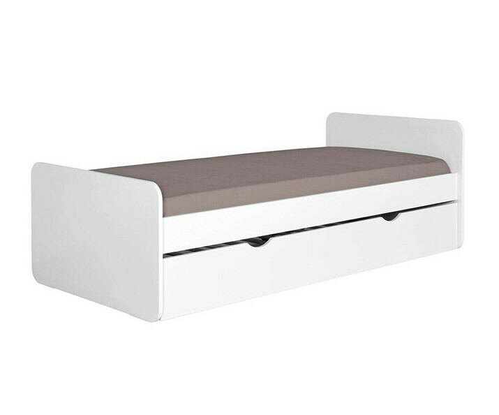 Gigogne Lemon blans enfant avec matelas