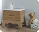Chevet Enfant Aloa Bois et Blanc