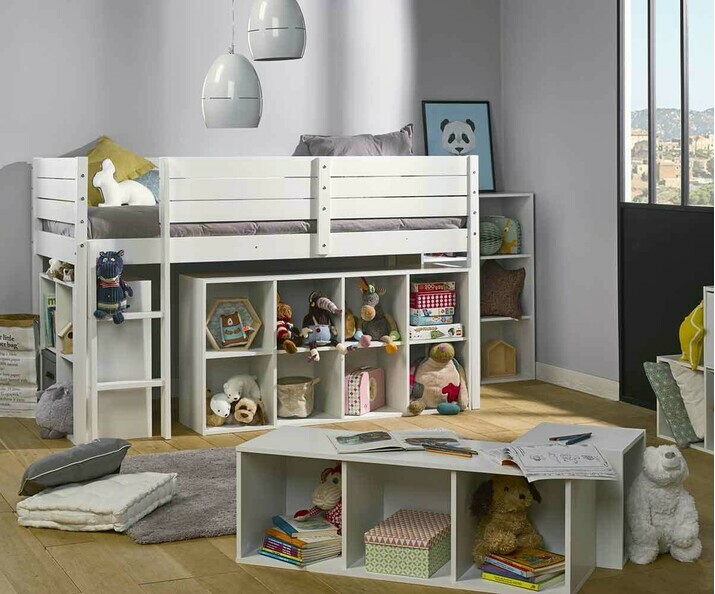Meuble de Rangements Moov 8 Cases Blanches