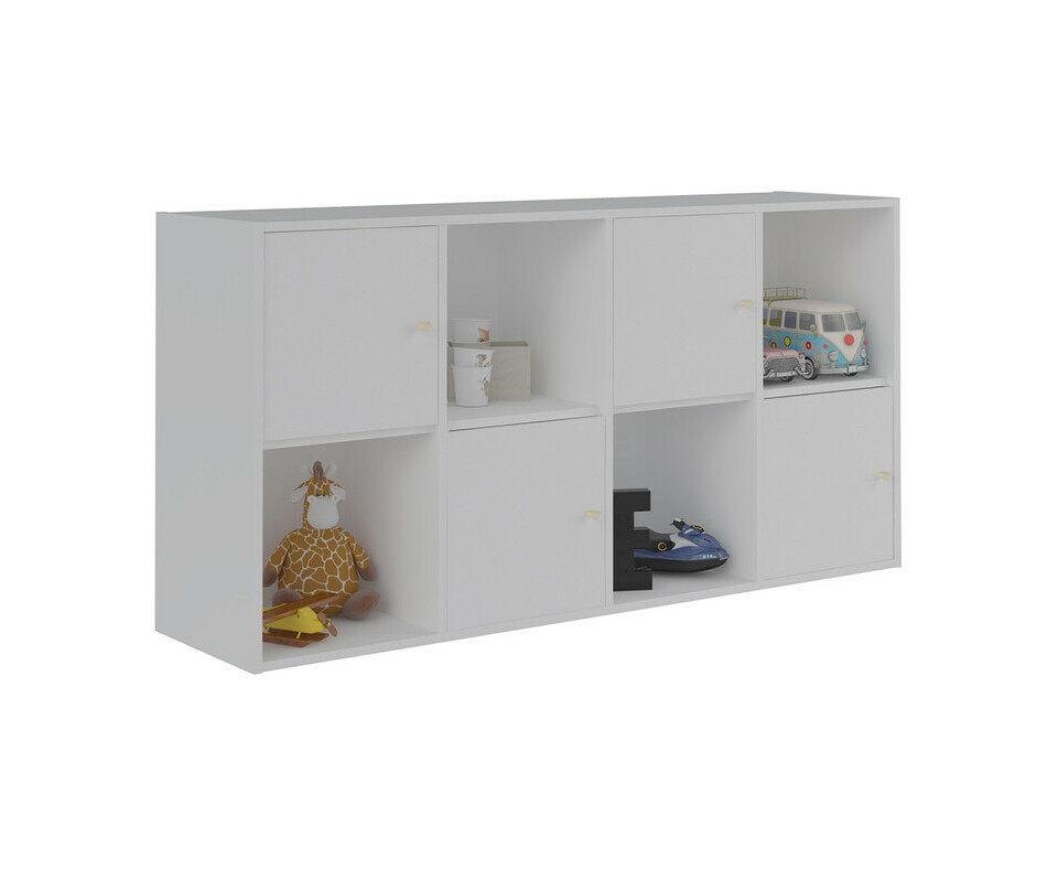 Meuble de Rangements Moov 8 Cases Blanches
